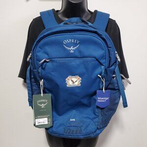 OSPREY NWT Axis 24L Everyday Commute Backpack 16" Laptop Bag *STAINS* Blue